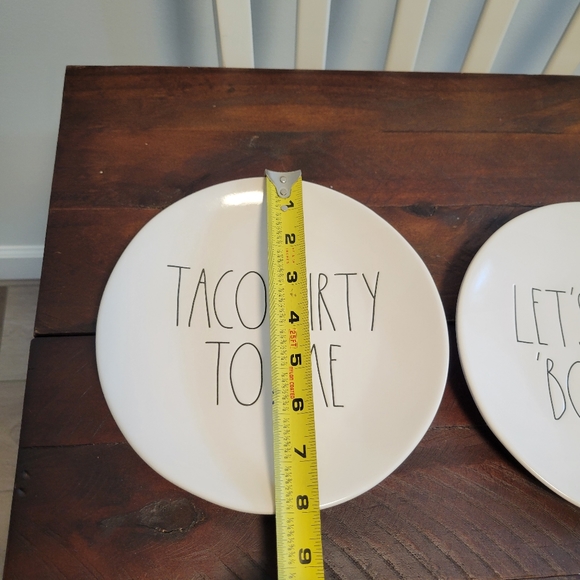Rae Dunn Plates Taco Themed set of 2 - Picture 5 of 5